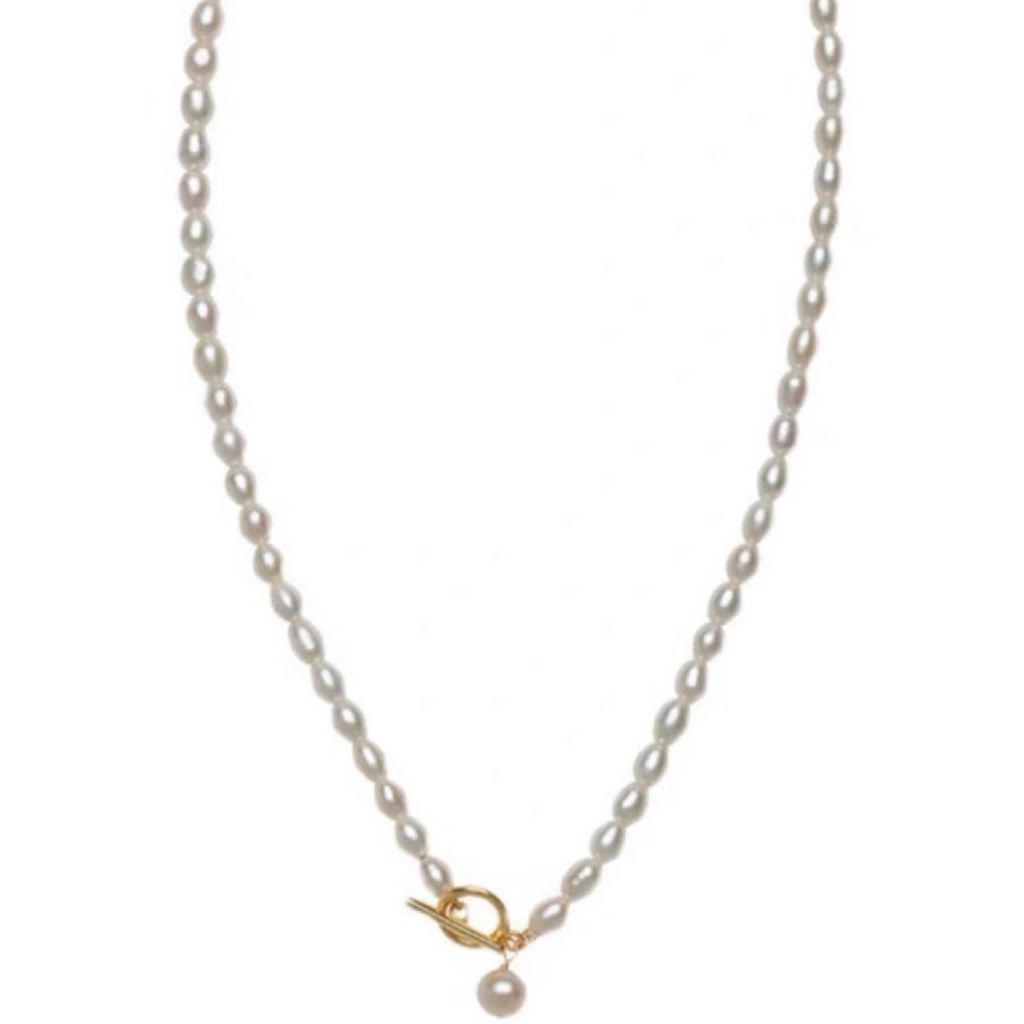 Vòng Cổ Ngọc Trai Nước Ngọt Tự Nhiên 5-6mm Mặt Hạt Ngọc Trai Khoá OT MADAME HIEN PEARLS Cho Nữ CG046
