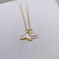 Vòng cổ Ngọc Trai Mặt Nàng Tiên Cá MADAME HIEN PEARL Thời Trang MN014