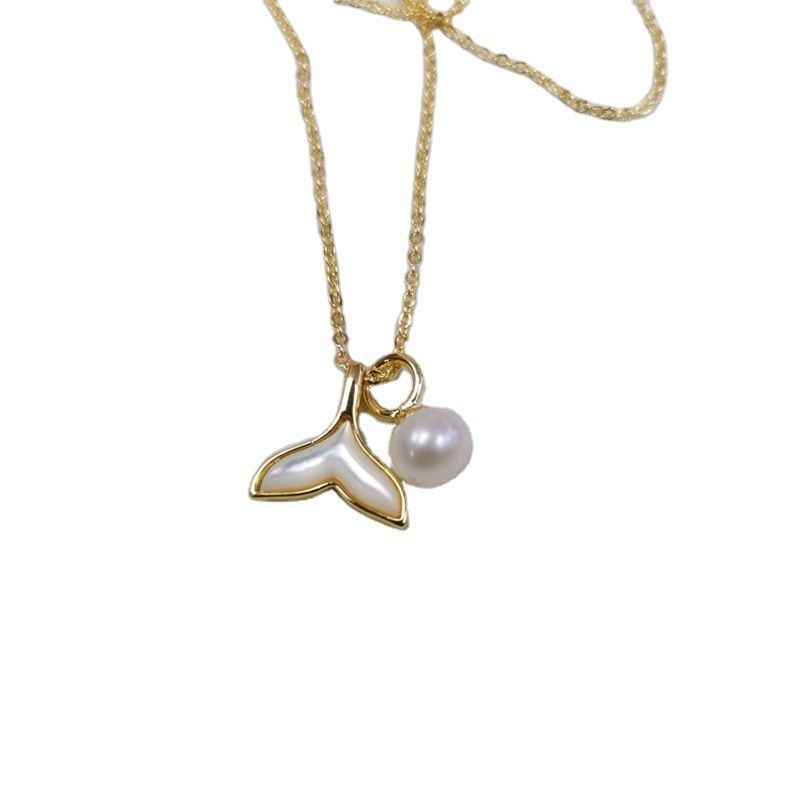Vòng cổ Ngọc Trai Mặt Nàng Tiên Cá MADAME HIEN PEARL Thời Trang MN014