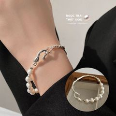 Vòng Tay Hạt Trai Tự Nhiên phong cách Baroque MADAME HIEN PEARLS Cá Tính, Thời thượng VTT014