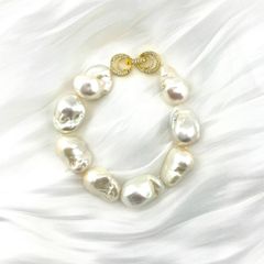 Vòng Tay Ngọc Trai Dị Phong Cách High Fashion MADAME HIEN PEARLS VTB070
