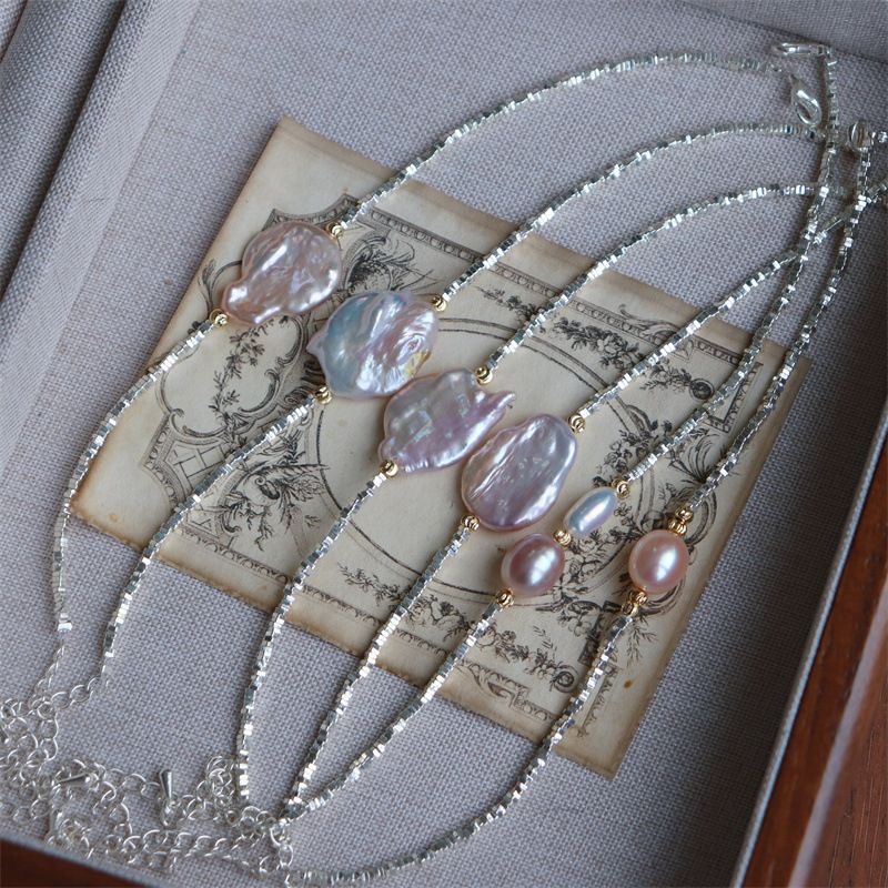 Vòng Tay Mặt 1 Hạt Ngọc Trai Baroque Tự Nhiên MADAME HIEN PEARLS Unisex Nam Nữ VTB081