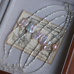 Vòng Tay Mặt 1 Hạt Ngọc Trai Baroque Tự Nhiên MADAME HIEN PEARLS Unisex Nam Nữ VTB081