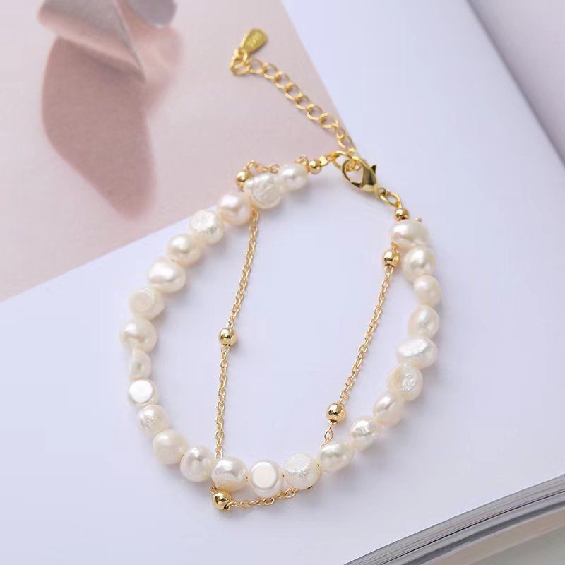 Vòng Tay Ngọc Trai Baroque Tự Nhiên Dành Cho Nữ MADAME HIEN PEARLS Cho Nữ VTB021
