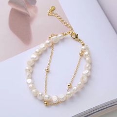 Vòng Tay Ngọc Trai Baroque Tự Nhiên Dành Cho Nữ MADAME HIEN PEARLS Cho Nữ VTB021