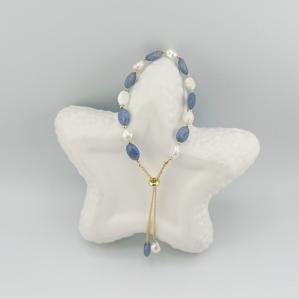 Vòng Tay Ngọc Trai Tự Nhiên Phối Đá Xanh Aventurine Hoàng Gia MADAME HIEN PEARLS VTB028