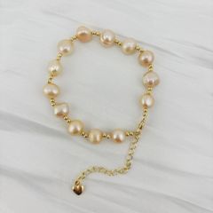 Vòng Tay Ngọc Trai Baroque Phối Cham Dễ Thương MADAME HIEN PEARLS VTB040