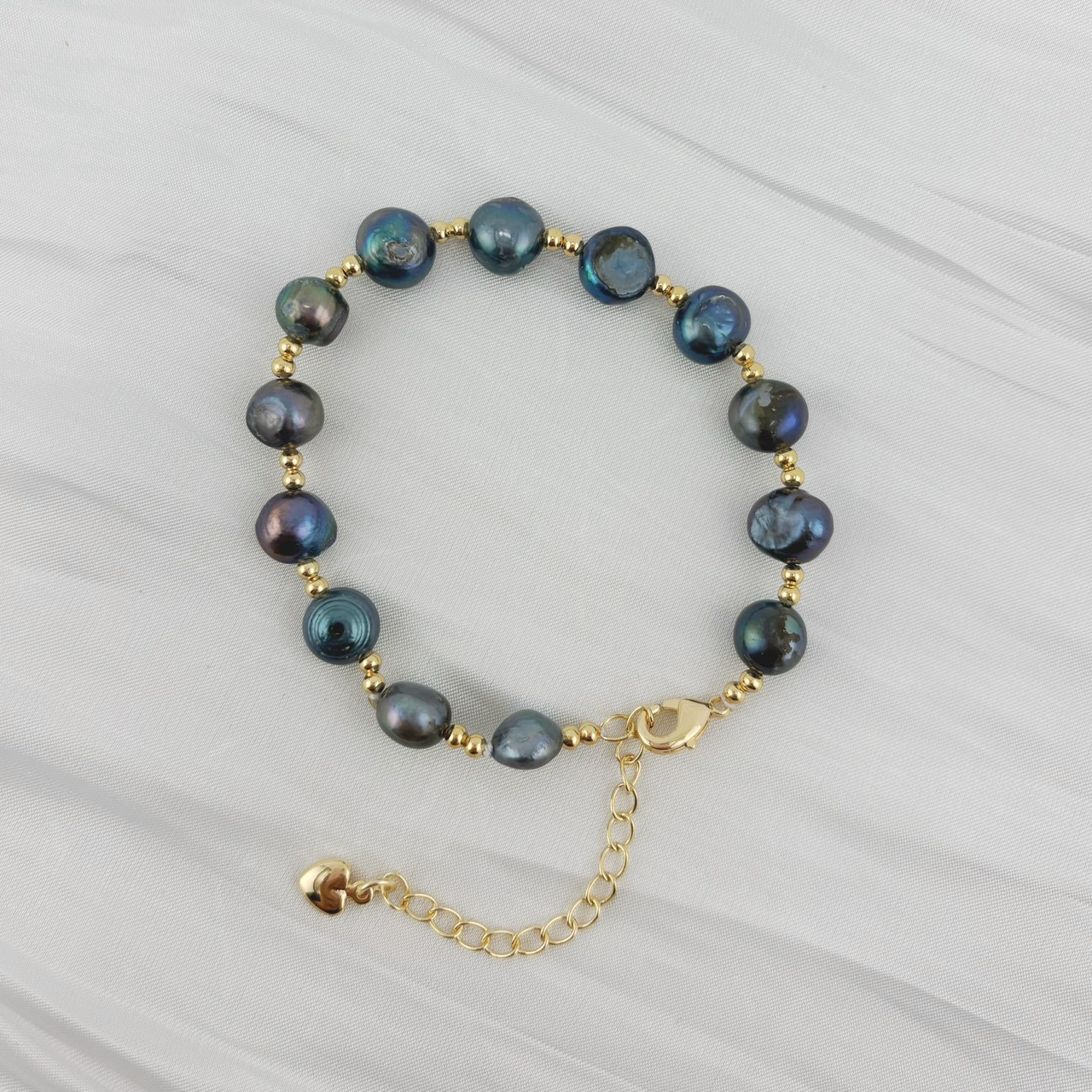 Vòng Tay Ngọc Trai Baroque Phối Cham Dễ Thương MADAME HIEN PEARLS VTB040