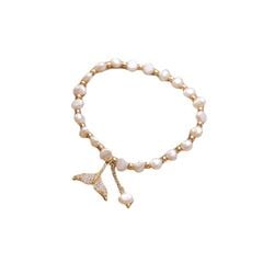 Vòng Tay Ngọc Trai Baroque Tự Nhiên Phối Cham Đuôi Cá MADAME HIEN PEARLS Thời Trang Nữ VTB066
