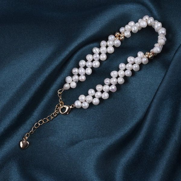 Vòng Tay Ngọc Trai Bện 3 Lớp Phối Cham MADAME HIEN PEARLS Đáng Yêu Cho Nữ VTT101
