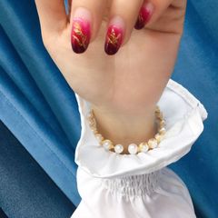 Vòng Tay Ngọc Trai Còng Cứng Quấn Dây Bạc Mạ Vàng MADAME HIEN PEARLS Unisex Nam Nữ VTT105