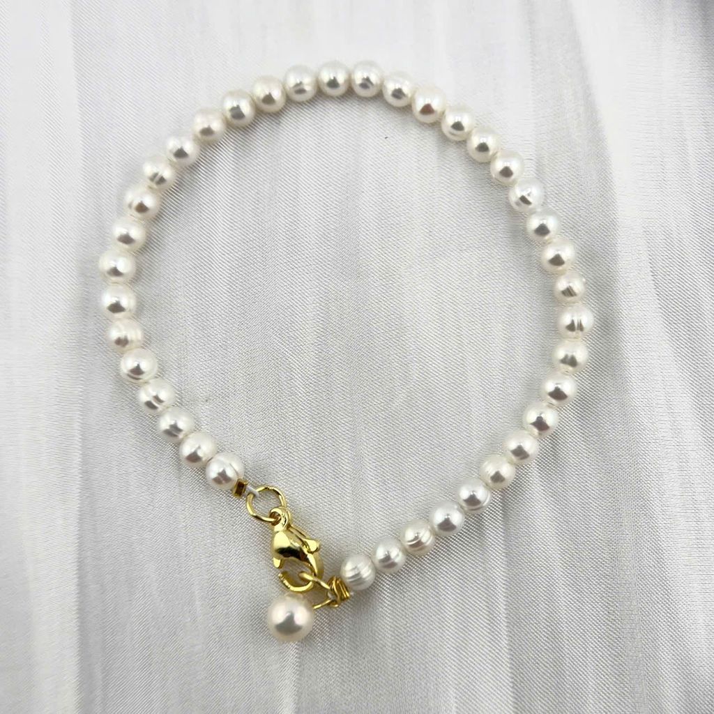 Vòng Tay Ngọc Trai Bé Xinh Phối Cham Hạt Ngọc Trai MADAME HIEN PEARLS Đáng Yêu Cho Nữ VTT110