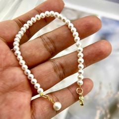 Vòng Tay Ngọc Trai Bé Xinh Phối Cham Hạt Ngọc Trai MADAME HIEN PEARLS Đáng Yêu Cho Nữ VTT110