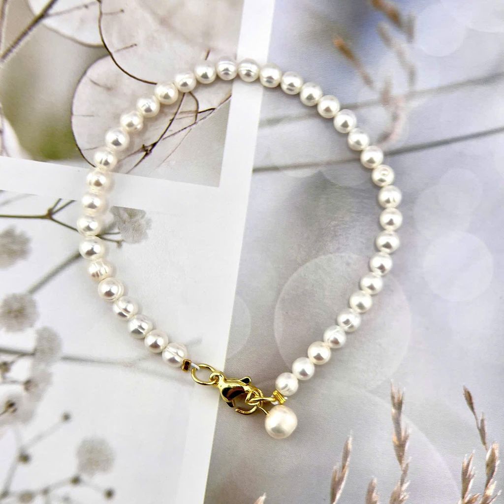 Vòng Tay Ngọc Trai Bé Xinh Phối Cham Hạt Ngọc Trai MADAME HIEN PEARLS Đáng Yêu Cho Nữ VTT110