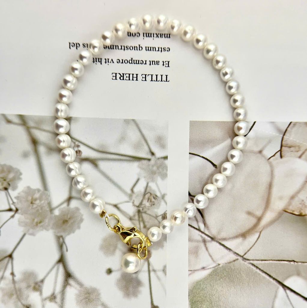 Vòng Tay Ngọc Trai Bé Xinh Phối Cham Hạt Ngọc Trai MADAME HIEN PEARLS Đáng Yêu Cho Nữ VTT110