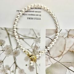 Vòng Tay Ngọc Trai Bé Xinh Phối Cham Hạt Ngọc Trai MADAME HIEN PEARLS Đáng Yêu Cho Nữ VTT110