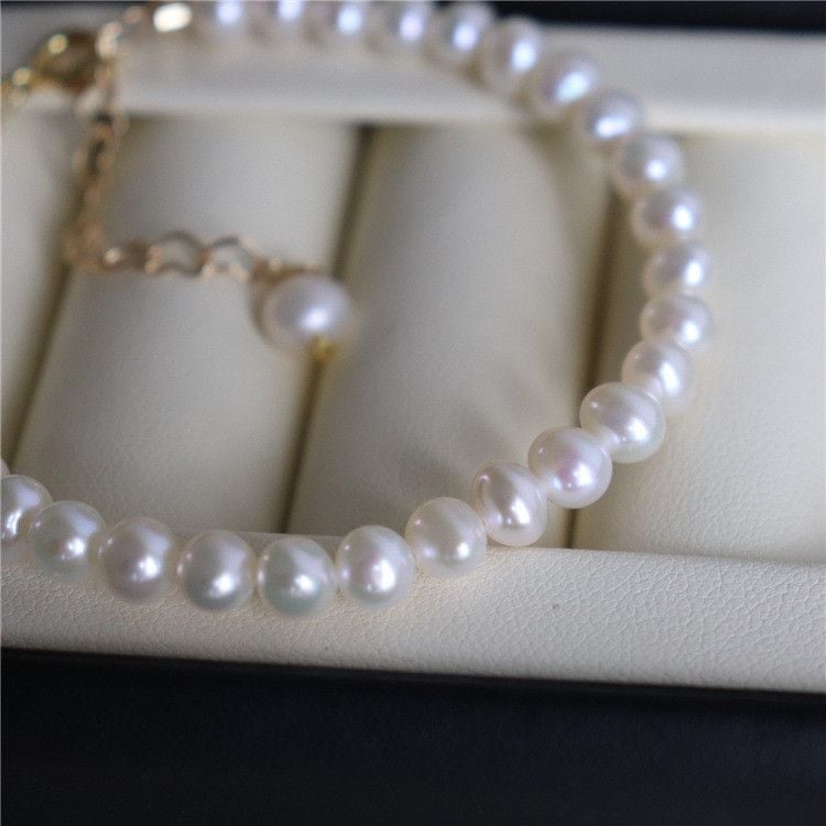 Vòng Tay Ngọc Trai Tự Nhiên Hạt Đẹp Tối Giản Tinh Tế MADAME HIEN PEARL Cho Nữ VTT122