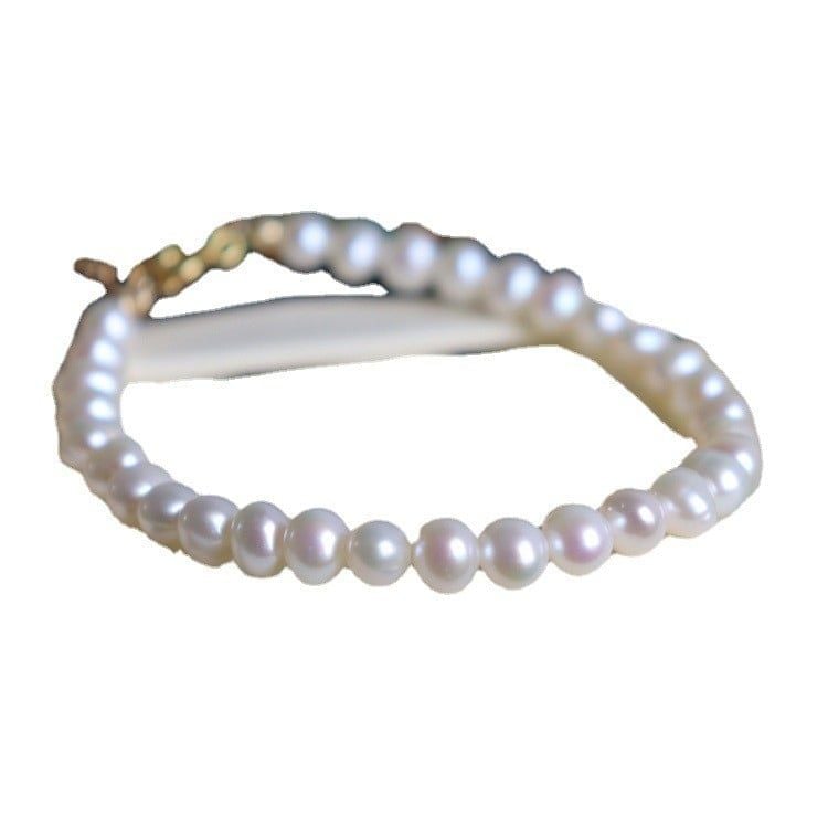 Vòng Tay Ngọc Trai Tự Nhiên Hạt Đẹp Tối Giản Tinh Tế MADAME HIEN PEARL Cho Nữ VTT122