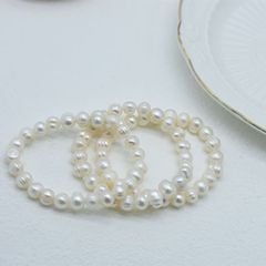 Vòng Tay Ngọc Trai Tự Nhiên Co Giãn 7-8mm MADAME HIEN PEARLS VTT016