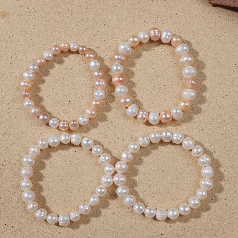 Vòng Tay Ngọc Trai Tự Nhiên Co Giãn 7-8mm MADAME HIEN PEARLS VTT016