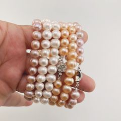 Vòng Tay Ngọc Trai Tự Nhiên 8-9mm MADAME HIEN PEARLS VTT035