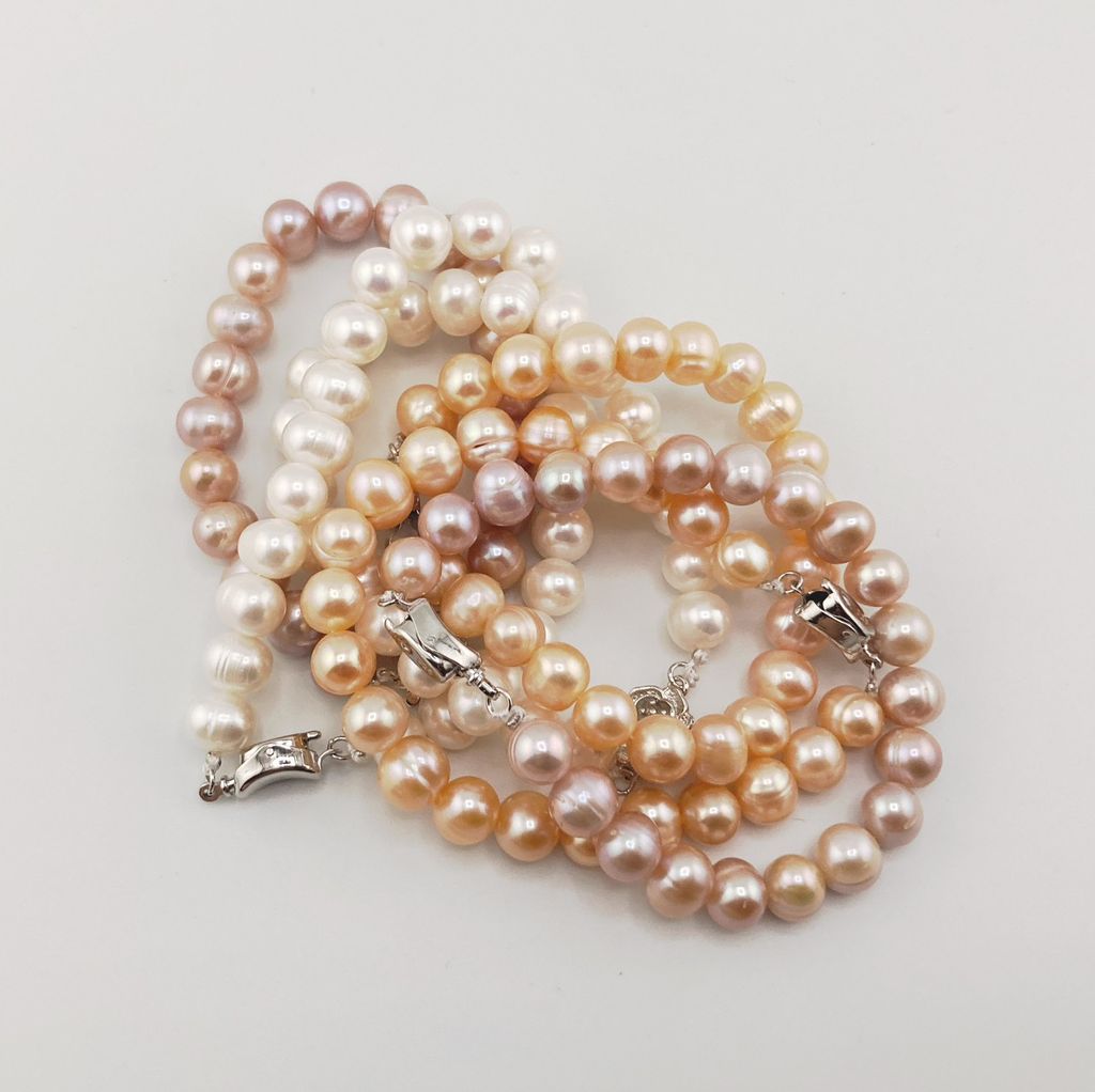 Vòng Tay Ngọc Trai Tự Nhiên 8-9mm MADAME HIEN PEARLS VTT035