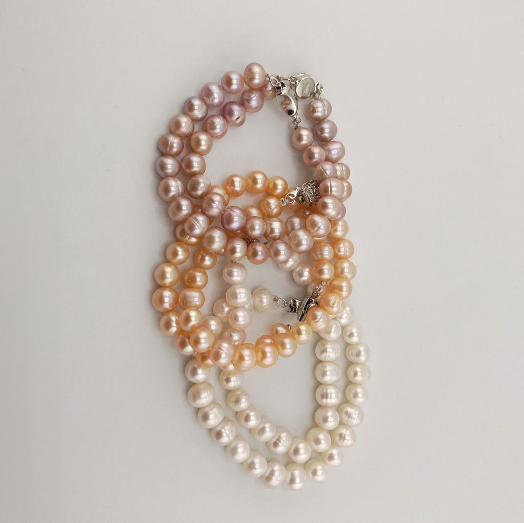 Vòng Tay Ngọc Trai Tự Nhiên 8-9mm MADAME HIEN PEARLS VTT035