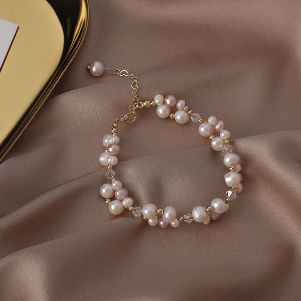 Vòng Tay Kết Hoa Ngọc Trai Độc Đáo Đáng Yêu MADAME HIEN PEARLS VTT045