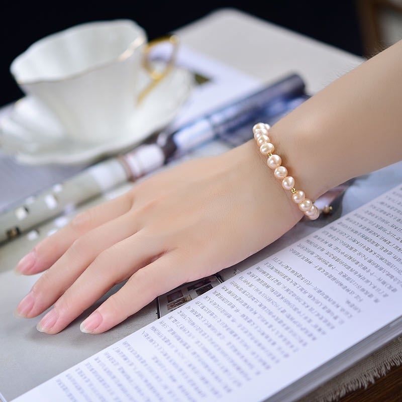 Vòng Tay Ngọc Trai MADAME HIEN PEARLS Khoá Điều Chỉnh Kích Thước Thời Trang MADAME HIEN PEARLS VTT041