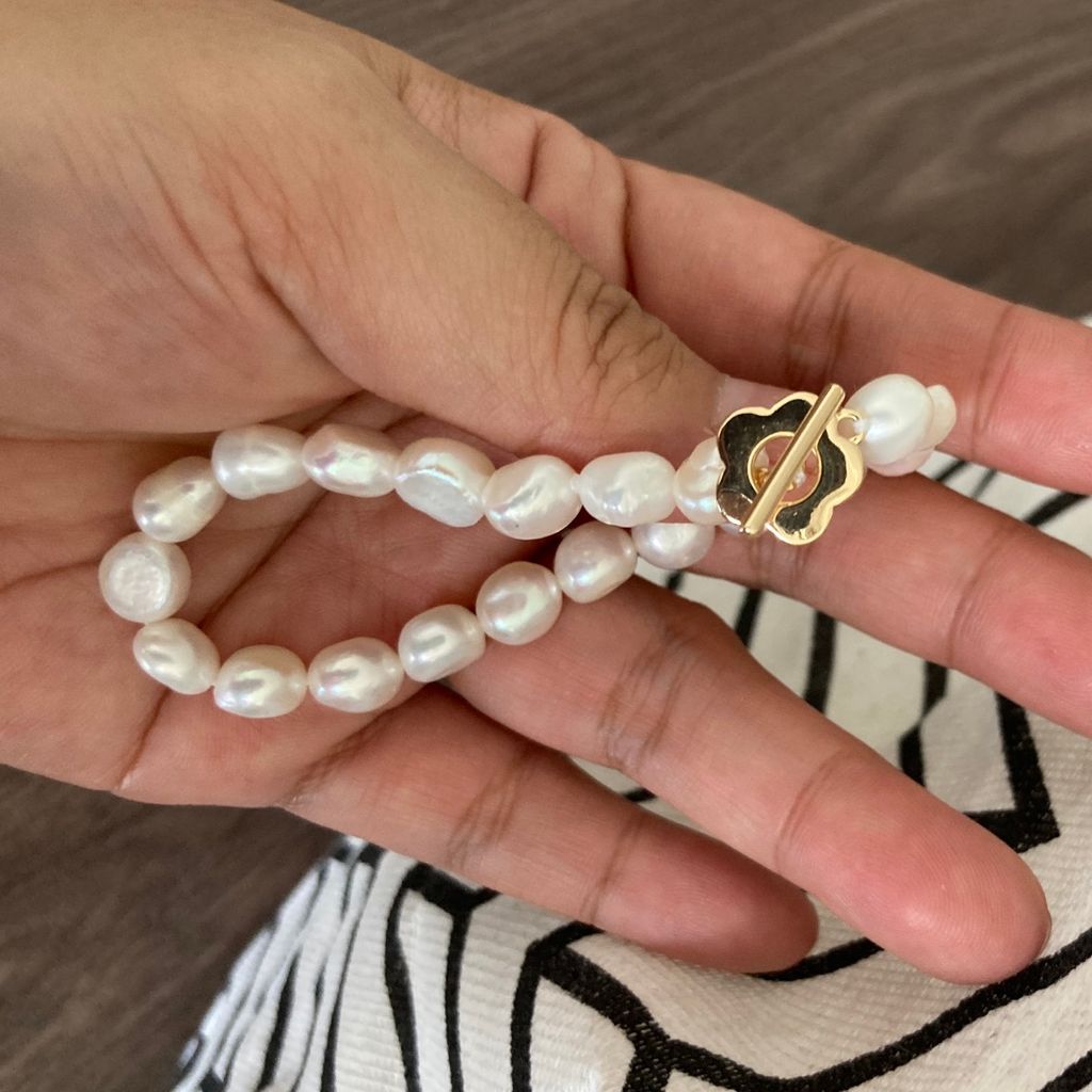 Vòng Tay Ngọc Trai Trắng 8-9mm MADAME HIEN PEARLS Thời Trang VTB010