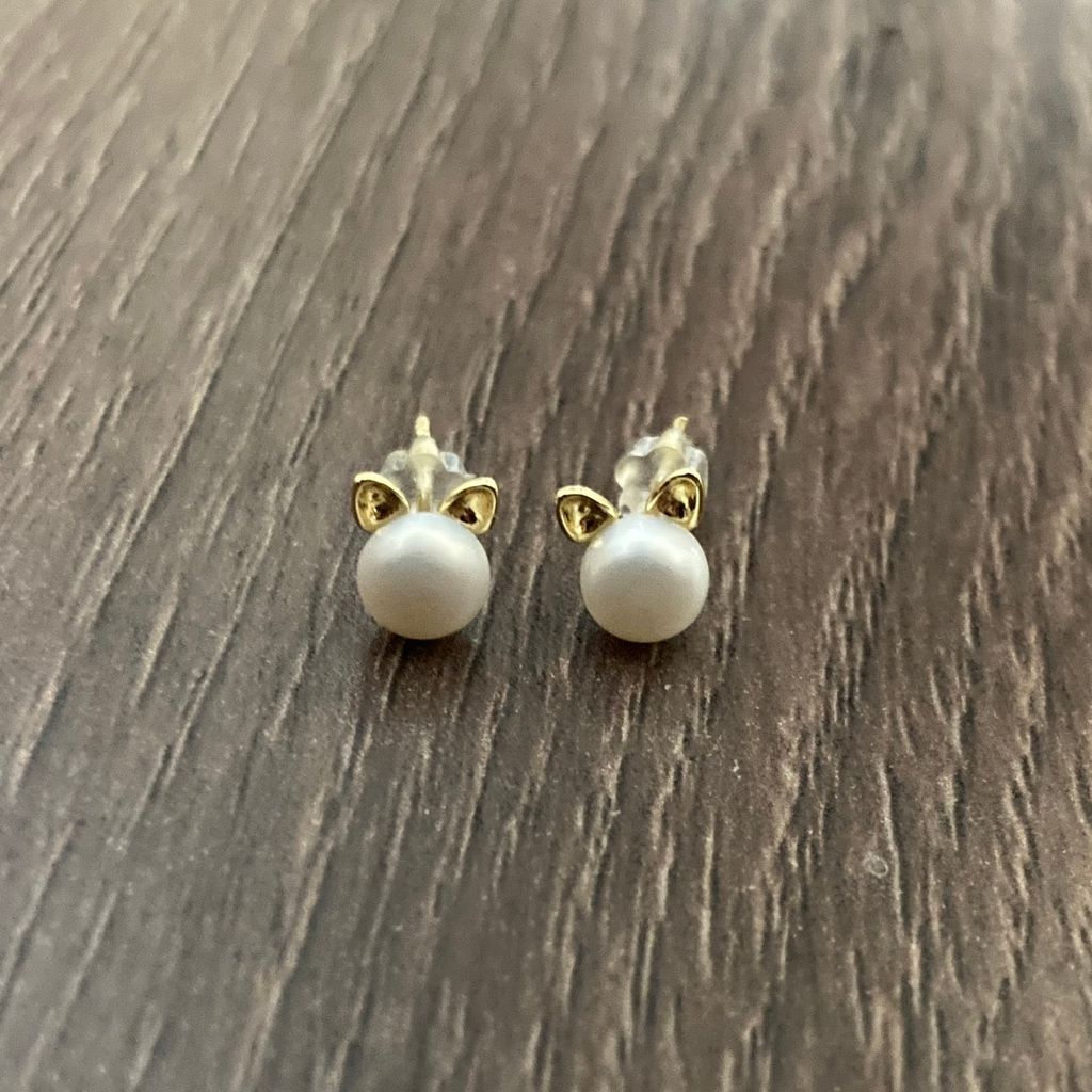 Bông Tai Ngọc Trai Tai Thỏ Bé Xinh MADAME HIEN PEARLS Đáng Yêu BTN030