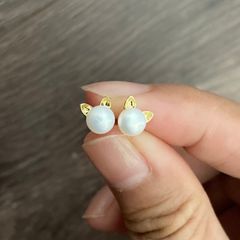 Bông Tai Ngọc Trai Tai Thỏ Bé Xinh MADAME HIEN PEARLS Đáng Yêu BTN030
