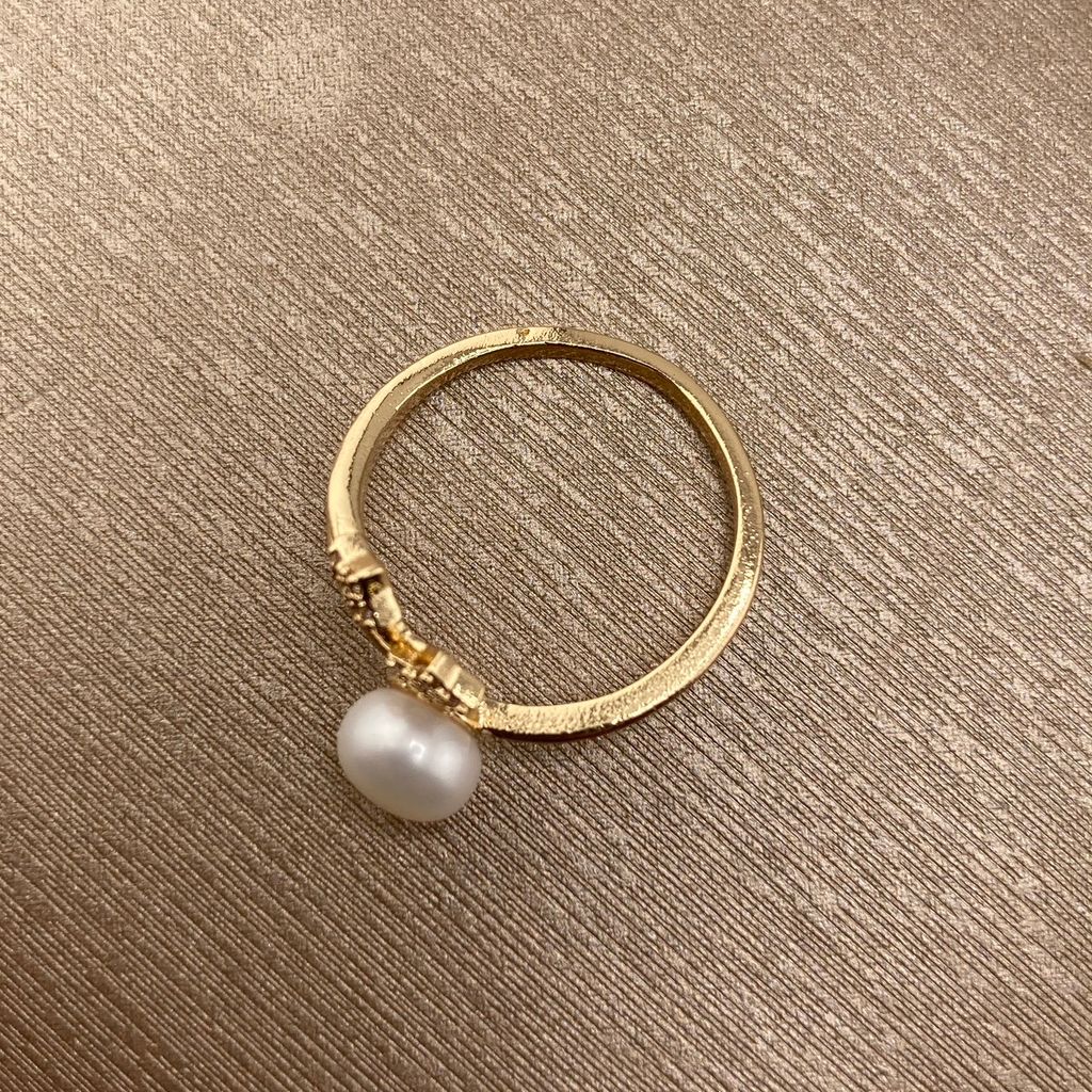 Nhẫn Ngọc Trai Tự Nhiên MADAME HIEN PEARLS Kiểu 2 Vì Sao Băng Freesize NN001