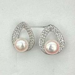 Bông Tai Ngọc Trai Tự Nhiên Đơn Giản Thời Trang MADAME HIEN PEARLS Cho Nữ BTN118