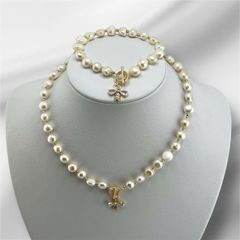Bộ Trang Sức Ngọc Trai Baroque Cá Tính Gồm Vòng Cổ, Vòng Tay và Bông Tai Ngọc Trai Đính Cham Ong Lạ Mắt MADAME HIEN PEARLS SCB004