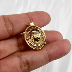 Mặt Dây Chuyền Ngọc Trai Tự Nhiên Khung Kim Sang Trọng Kích Thước Khủng Phong Cách Đại Gia MADAME HIEN PEARLS MT040