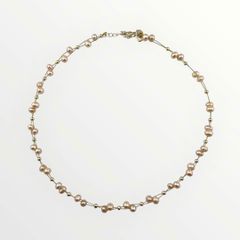 Vòng Cổ Choker Sợi Bện Đính Ngọc Trai Tự Nhiên MADAME HIEN PEARLS Đáng Yêu Cho Nữ CT064