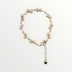Vòng Tay Sợi Bện Đính Ngọc Trai Tự Nhiên MADAME HIEN PEARLS VTT009