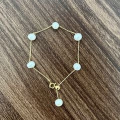 Vòng Tay Dây Chuyền Bạc Điểm 6 Hạt Ngọc Trai Xám Baroque Đơn Giản Đáng Yêu MADAME HIEN PEARLS Cho Nữ VTB025