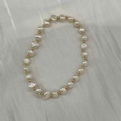 Vòng Tay Ngọc Trai Baroque Tự Nhiên Phối Cham Đuôi Cá MADAME HIEN PEARLS Thời Trang Nữ VTB066
