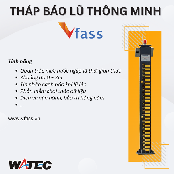  Tháp báo lũ thông minh 