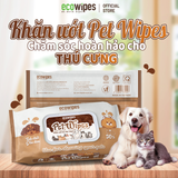  Khăn ướt vệ sinh thú cưng Pet Wipes gói 50 tờ 