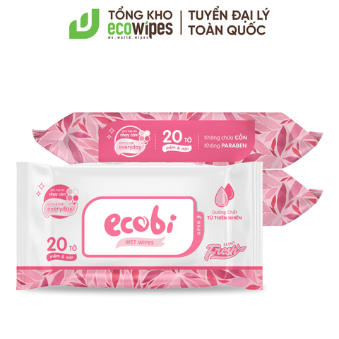 Khăn ướt cao cấp cho bé Ecobi