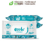  Khăn Ướt Ecobi Không Mùi Cho Em Bé 