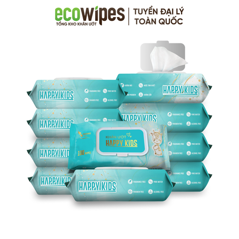  Khăn Ướt Happy Kids Cho Em Bé 
