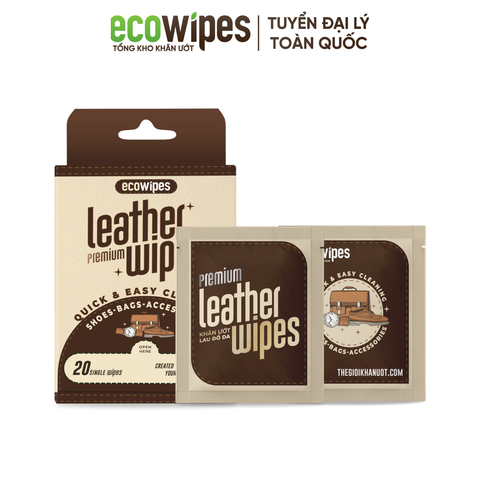  Khăn Ướt Lau Giày Da Travel Size Premium 