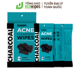  Khăn Ướt Ngừa Mụn Hộp 2 Gói Charcoal Anti Acne Cleansing Wipes 