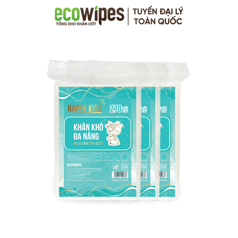  Khăn Khô Đa Năng Happy Kids 