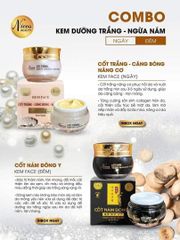 Kem Face Nicos Kem Ngày Cốt Tắng Căng Bóng Nâng Cơ, Kem Đêm Cố Nám Đông Y (Hủ 15g)