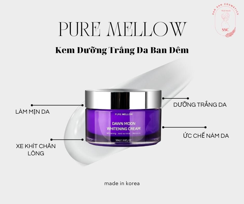 Kem dưỡng trắng da Pure Mellow